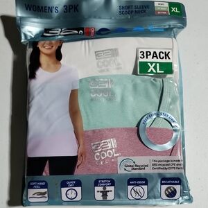 32 Degrees Women's Short Sleeve T-Shirt 3-Pack, NIP Size XL
